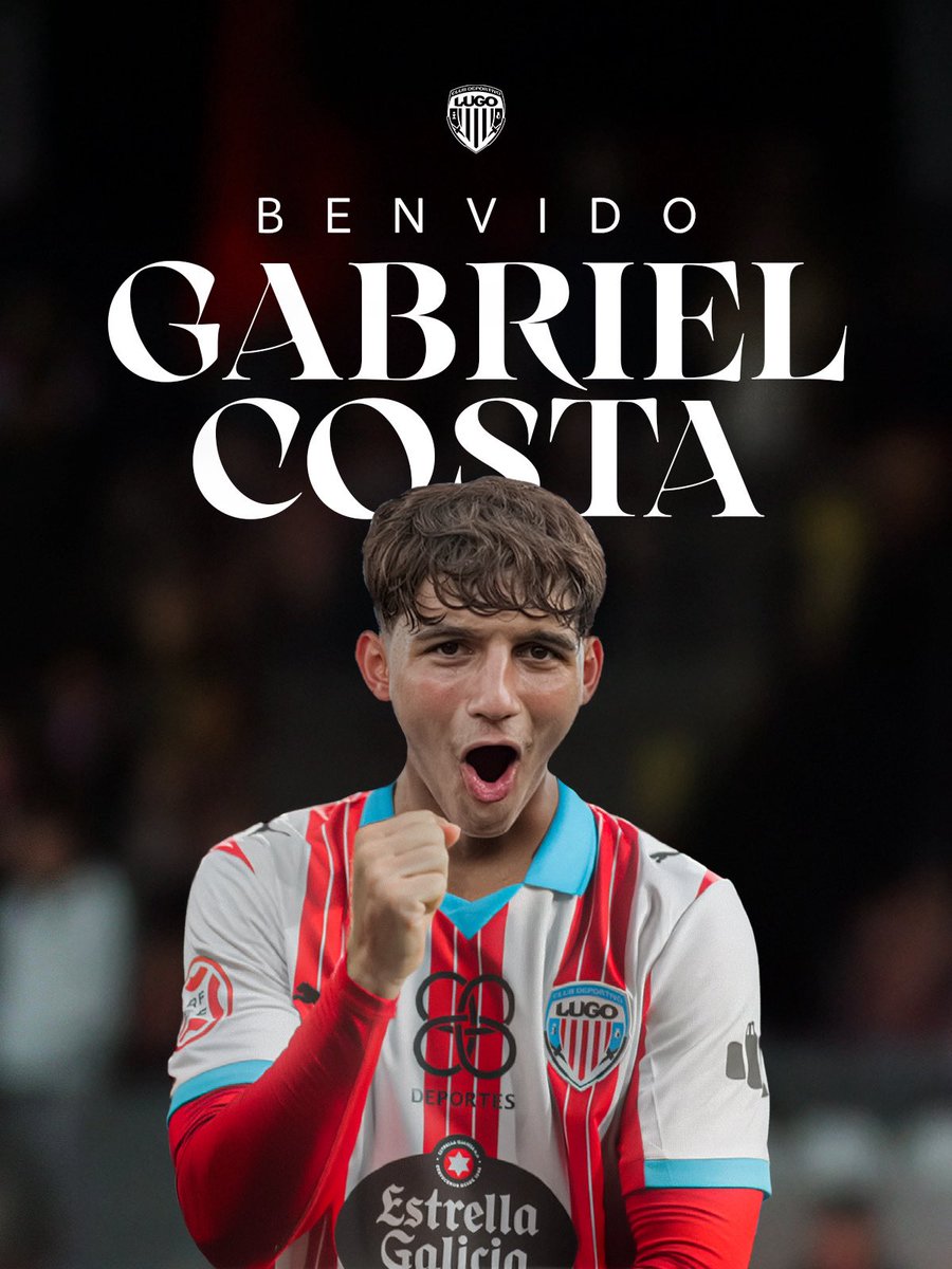 📣 𝐎𝐅𝐈𝐂𝐈𝐀𝐋 | Gabriel Costa, primeiro reforzo invernal do #CDLugo. 

🔗 bit.ly/GabrielAlbiver…

🇵🇹 Bem-vindo, Gabriel!

#BenvidoGabriel 
#ForzaLugo