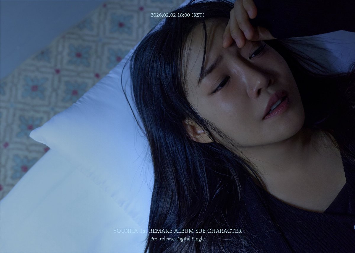 윤하 리메이크 앨범 [서브캐릭터 원]
YOUNHA 1st REMAKE ALBUM [SUB CHARACTER]

Pre-release Digital Single

2026.02.02 18:00 (KST)

#윤하 #YOUNHA #혜성은_지지않는다🌠 #윤하_홀릭스💓 #SUB_CHARACTER