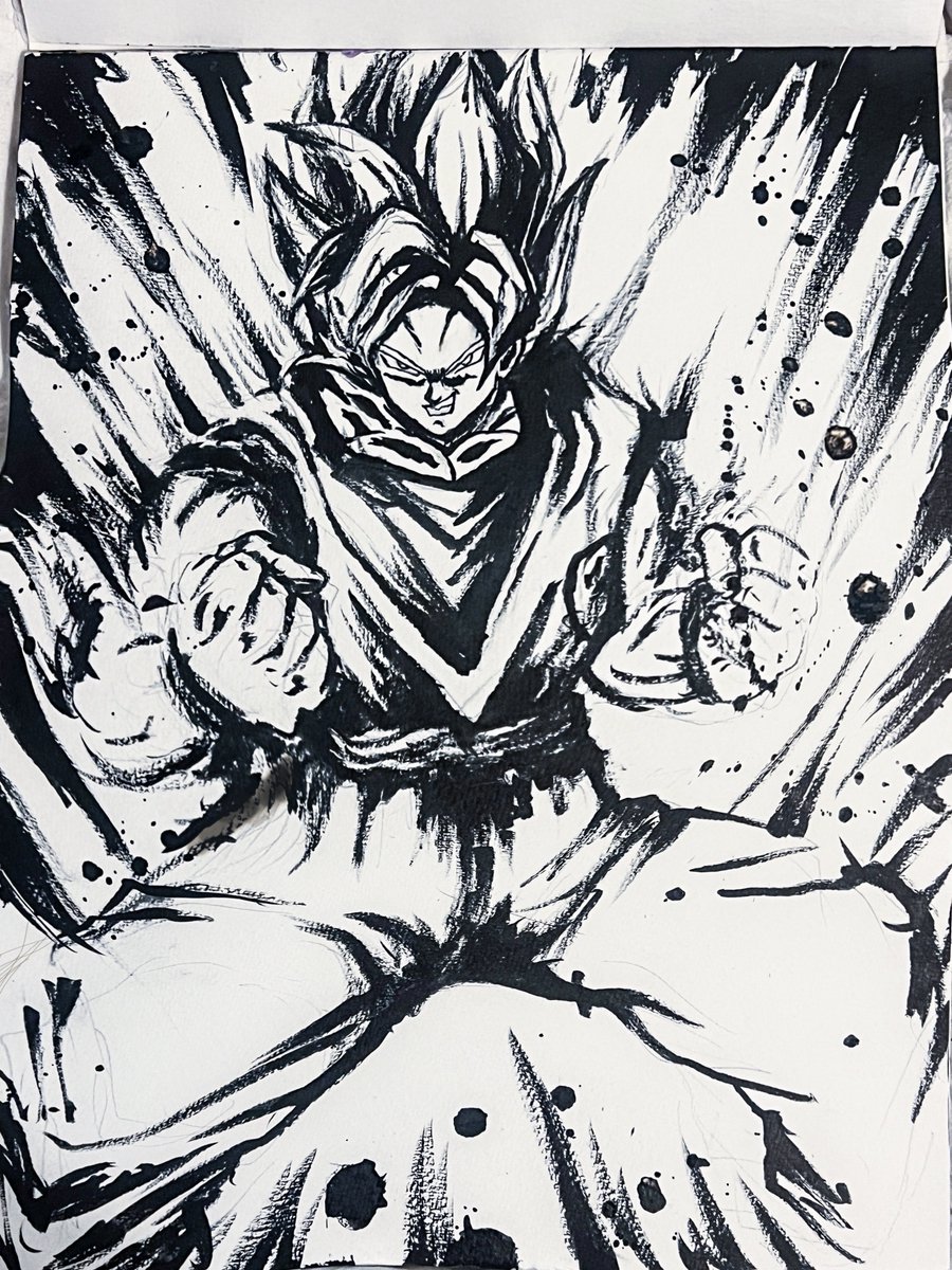 部屋片付けてたら昔描いた絵が出てきた。 下手だけど最初で最後の