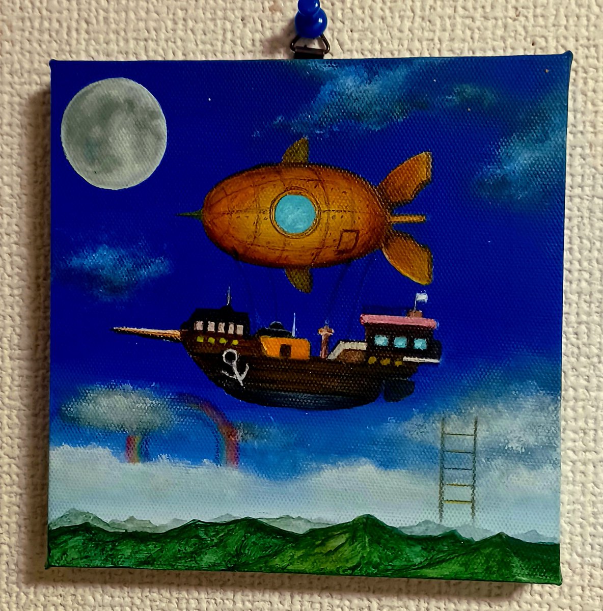 ムーンライト伝説2026』 今回はアクリル絵の具で描く月 TikTokにて公開