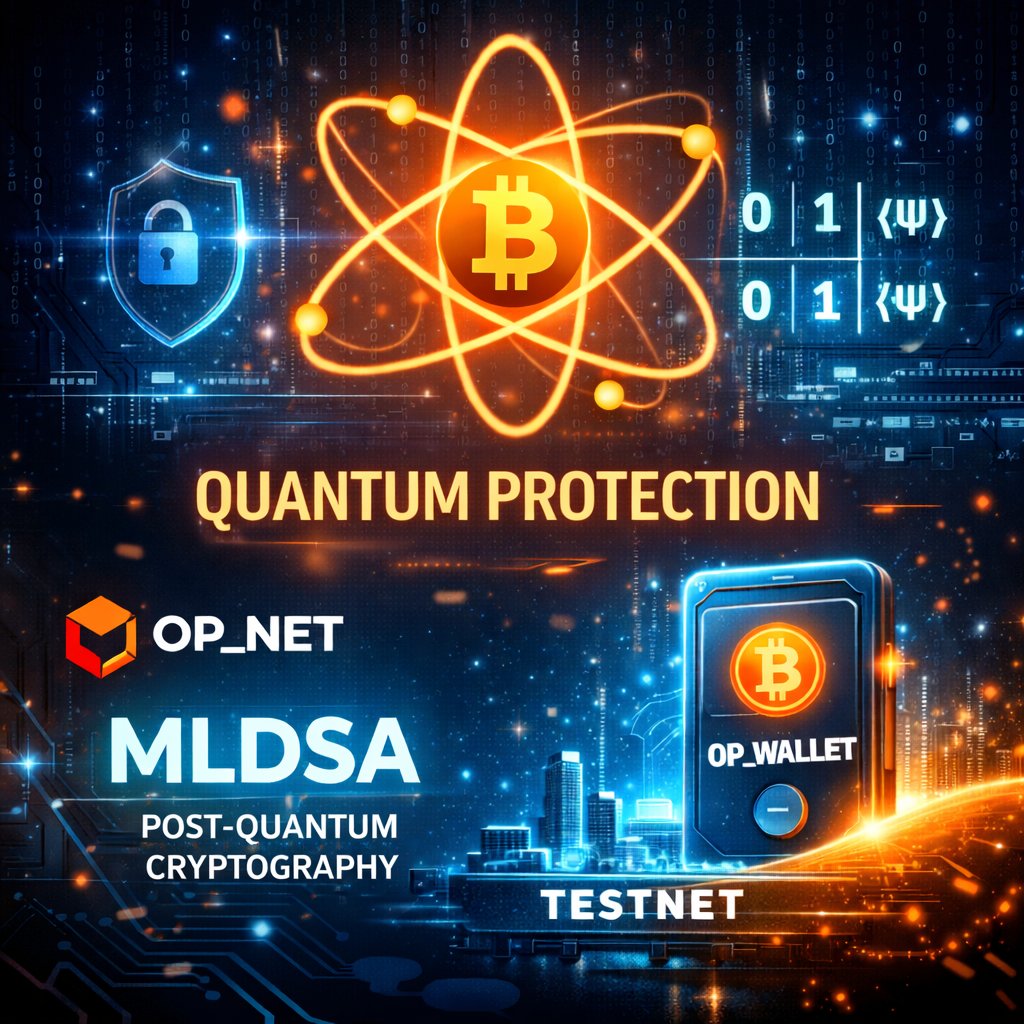 The Bitcoin community is beginning to address quantum resistance (for  example, BIP360). @opnetbtc has already implemented post-quantum MLDSA  cryptography to protect assets and smart contracts. The upgrade is live on  testnet, and