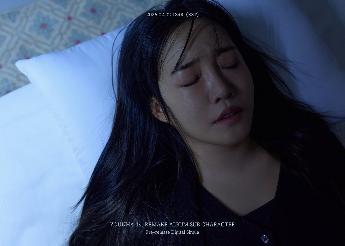윤하 리메이크 앨범 [서브캐릭터 원]
YOUNHA 1st REMAKE ALBUM [SUB CHARACTER]

Pre-release Digital Single

2026.02.02 18:00 (KST)

#윤하 #YOUNHA #혜성은_지지않는다🌠 #윤하_홀릭스💓 #SUB_CHARACTER