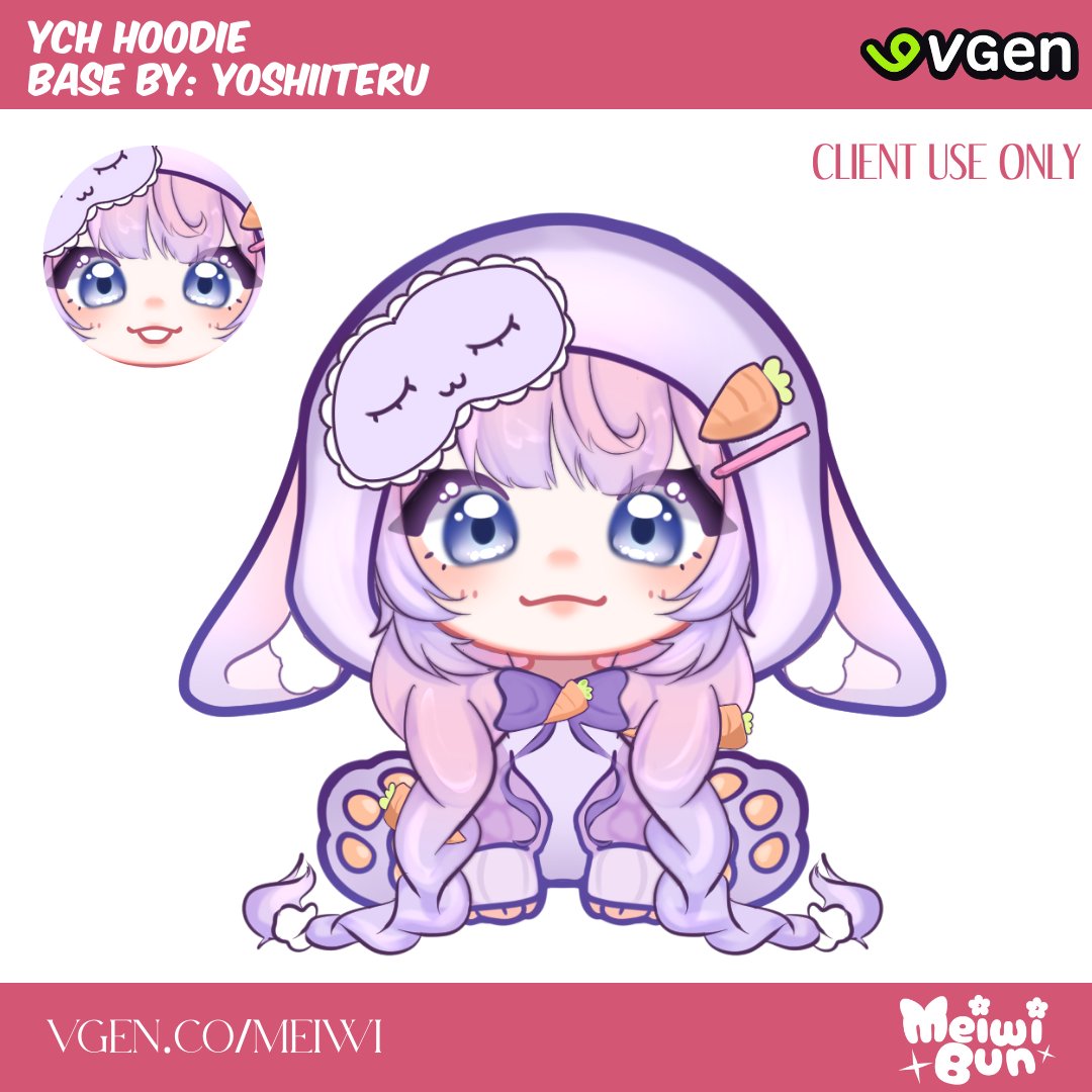 Meiwibun's tweet image. Opening some VGEN slots for January! 
YCH Hoodie slots &amp;amp; two illustration slots! 

vgen.co/Meiwi