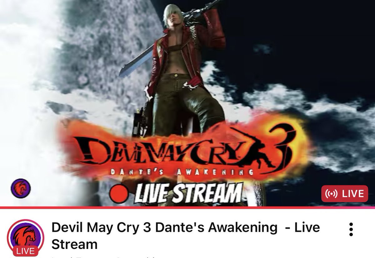 Devil May Cry 3 Dante's Awakening  - Live Stream youtube.com/live/LFvXsSQcD… via <a href="/YouTube/">YouTube</a> Join <a href="/Lord_Emrys1/">Lord Emrys</a> for his first ever play of #DevilMayCry #CAPCOM #Dante #Vergil #Sparda #PS5 <a href="/YouTubeCreators/">YouTube Creators</a>