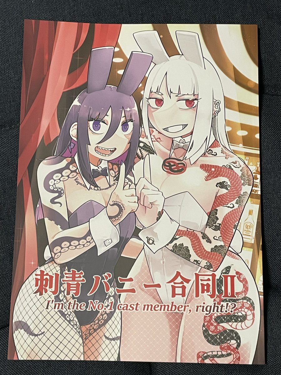 Rdot73's tweet image. 最強の本、刺青バニー合同IIが届いたぞ！！