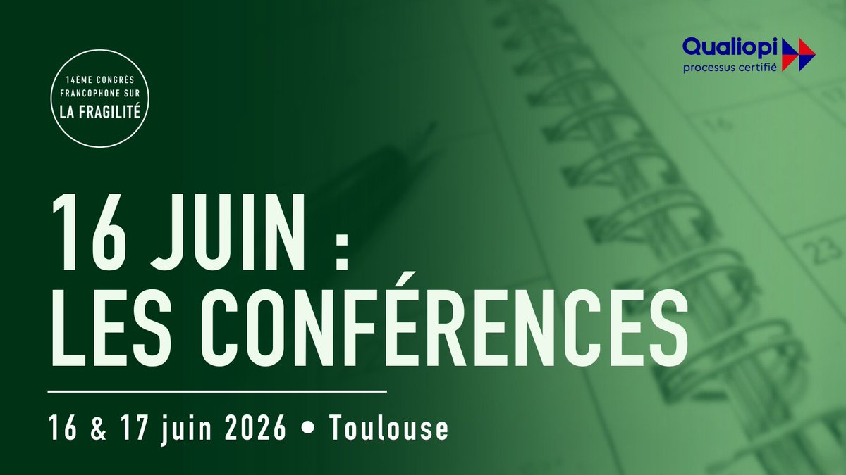 CONGRES FRAGILITE tweet media