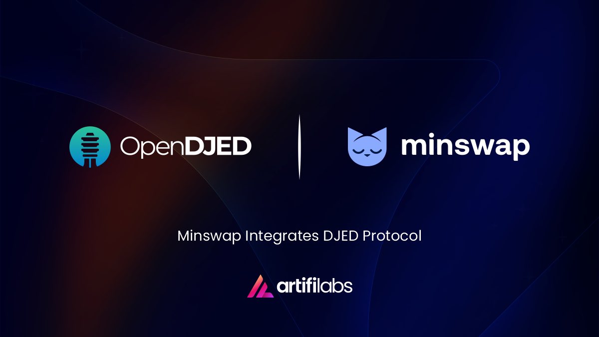 MinswapDEX's tweet image. Minswap Aggregator is now integrated with @DjedStablecoin Protocol 🔥

For large $ADA ↔️ $DJED trades, it taps into Djed's algo stablecoin for minimal slippage 👀

Shoutout to @artifi_labs for providing their Open Djed codebase as reference.

Minswap &amp;gt; Home of Cardano DeFi.