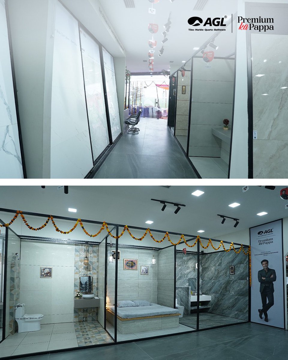 AGL marks another milestone with the inauguration of the AGL Universe Showroom, Amritsar, in association with Luxmi Tiles, bringing premium surfaces &amp; bathware closer to you.

Visit: Luxmi Tiles, Village Ramuwal, near Sun Sahib Rd Petrol Pump, Chheharta, Amritsar.

#AGL #AGLTiles