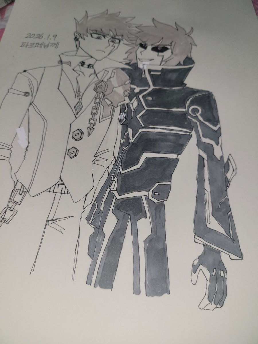 #Elsword_FA 루사디에 축하용 그림