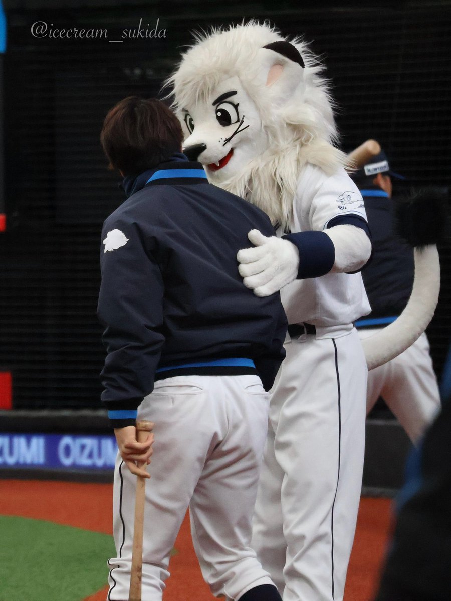 プロ野球ai的選手とマスコットの愉快な写真大集合 #山野辺翔（埼玉西武