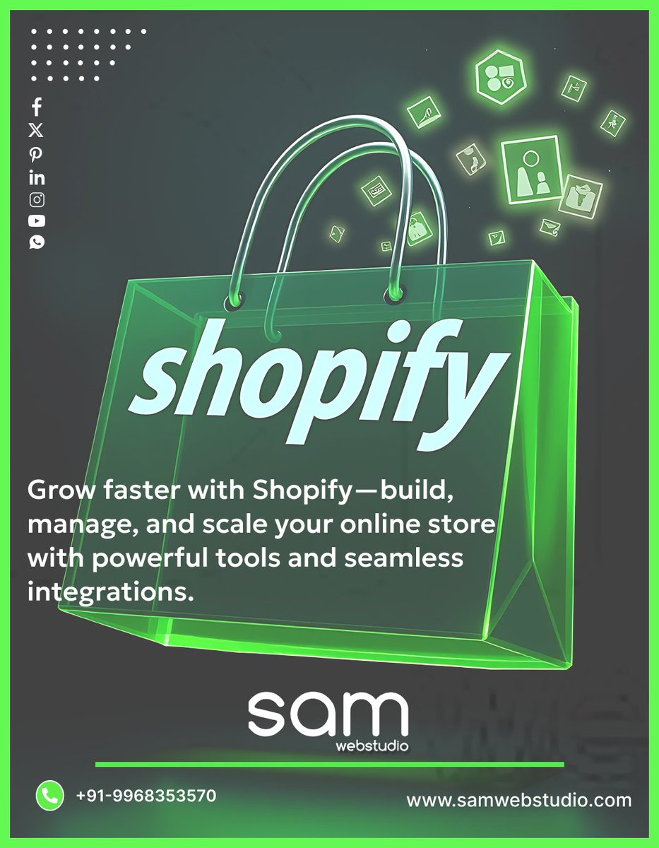 samwebstudio's tweet image. Grow faster with #Shopify—build, manage, and scale your online store with powerful tools and seamless integrations.📲
.
☎️+91 9968353570
🌐samwebstudio.com/shopify-web-de…
.
#shopifystore #shopifyexperts #shopifybusiness #shopifydeveloper #shopifythemes #shopifydevelopment #shopifydesign