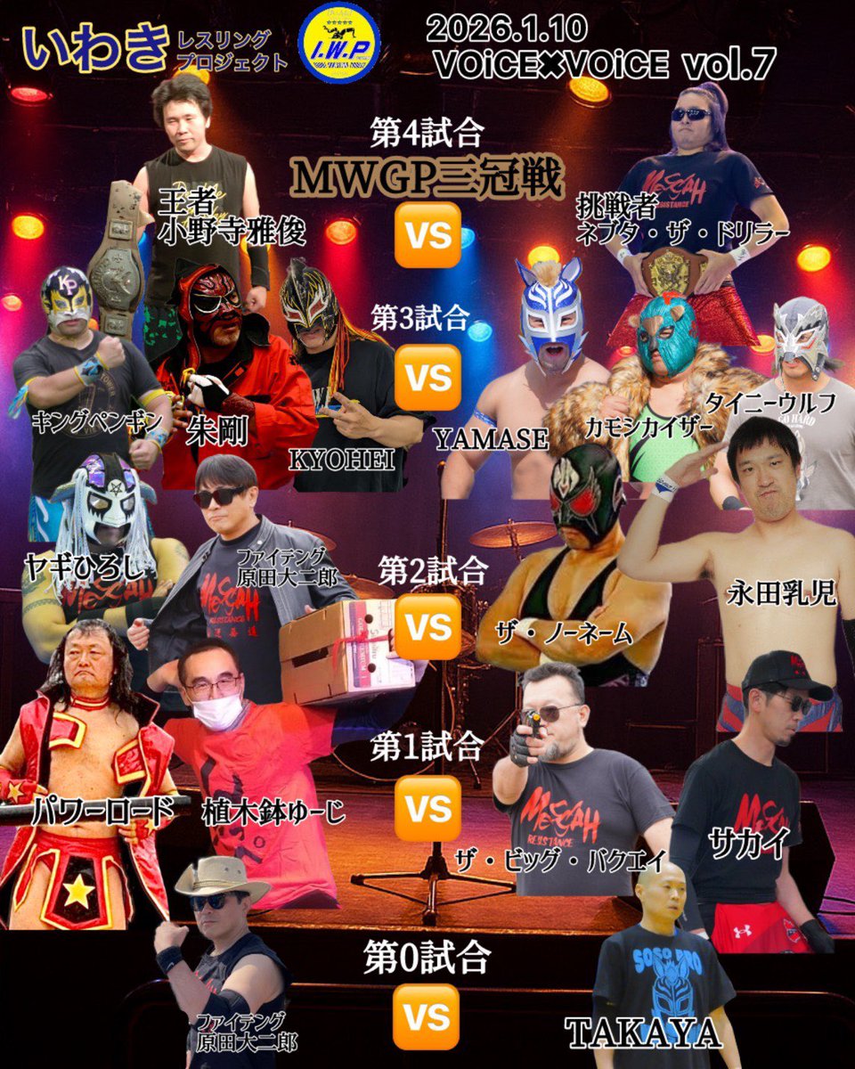 yamase827's tweet photo. いよいよ明日だ!!
新年1発目!相手が強豪だからって関係ない!
バンドもプロレスもNXがぶち上げていくぜ💥💥💥
#VOICEVOISE
#GONGKONG #IWP
#NewGenerationX #NX https://t.co/8B8wHRRmu8