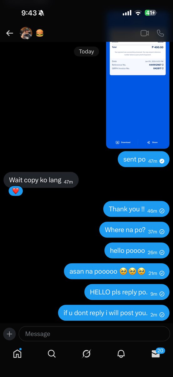jenowws's tweet photo. 🚨 SCAMMER 🚨 

transacted with @/.mrkqn2 and they haven’t replied !! 🥹 one hour para magcopy paste ?!?! also saw a post exposing them. my bad for not double checking!! PLEASE BE AWARE !!

tags wts lfb kpop nct wish riku sion yushi jaehee riyo sakuya wtb lfs wtr weverse code https://t.co/CHOkA7Kxk4