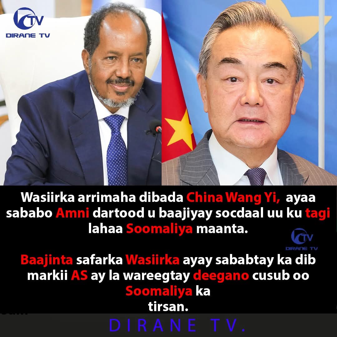 For security reasons, The Chinese FM has cancelled a planned visit to Mogadishu today.