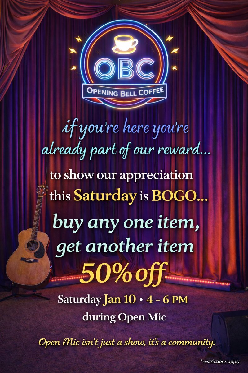 openingbell's tweet image. Tomorrow!  Jan 10 4-6 pm!