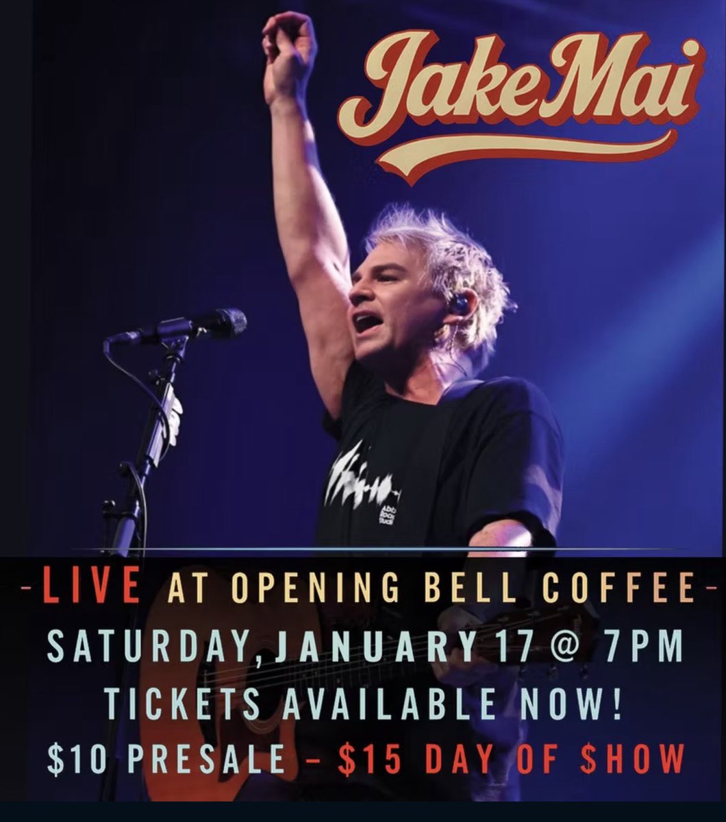openingbell's tweet image. Get your tix here: openingbellcoffee.com/events/jake-ma…