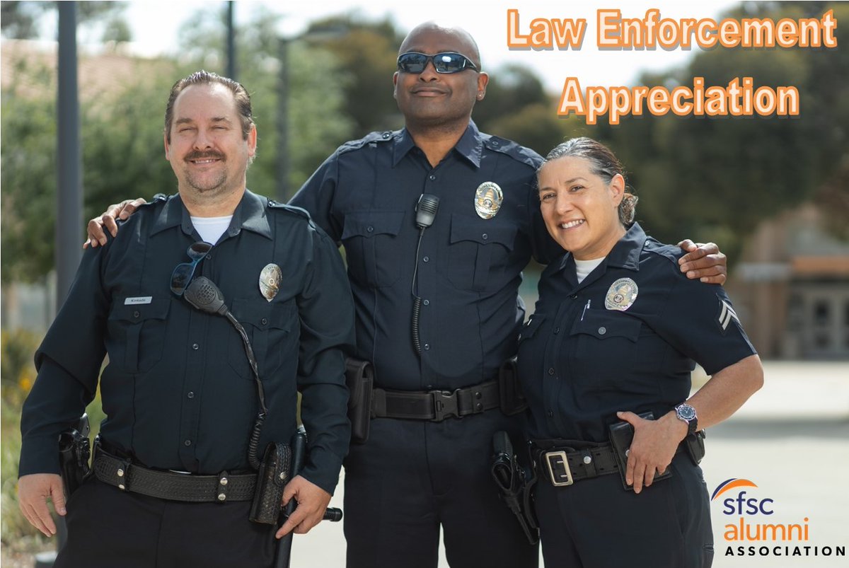 SFSCAlumni's tweet image. Thank you for all you do, we appreciate you! And we are proud of the officers that graduate from our program and choose to go serve and protect the communities they live in.

#SFSCAlumni #NationalLawEnforcementAppreciationDay
