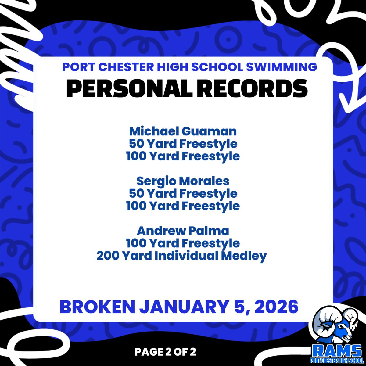 Port Chester High School Swimming tweet media