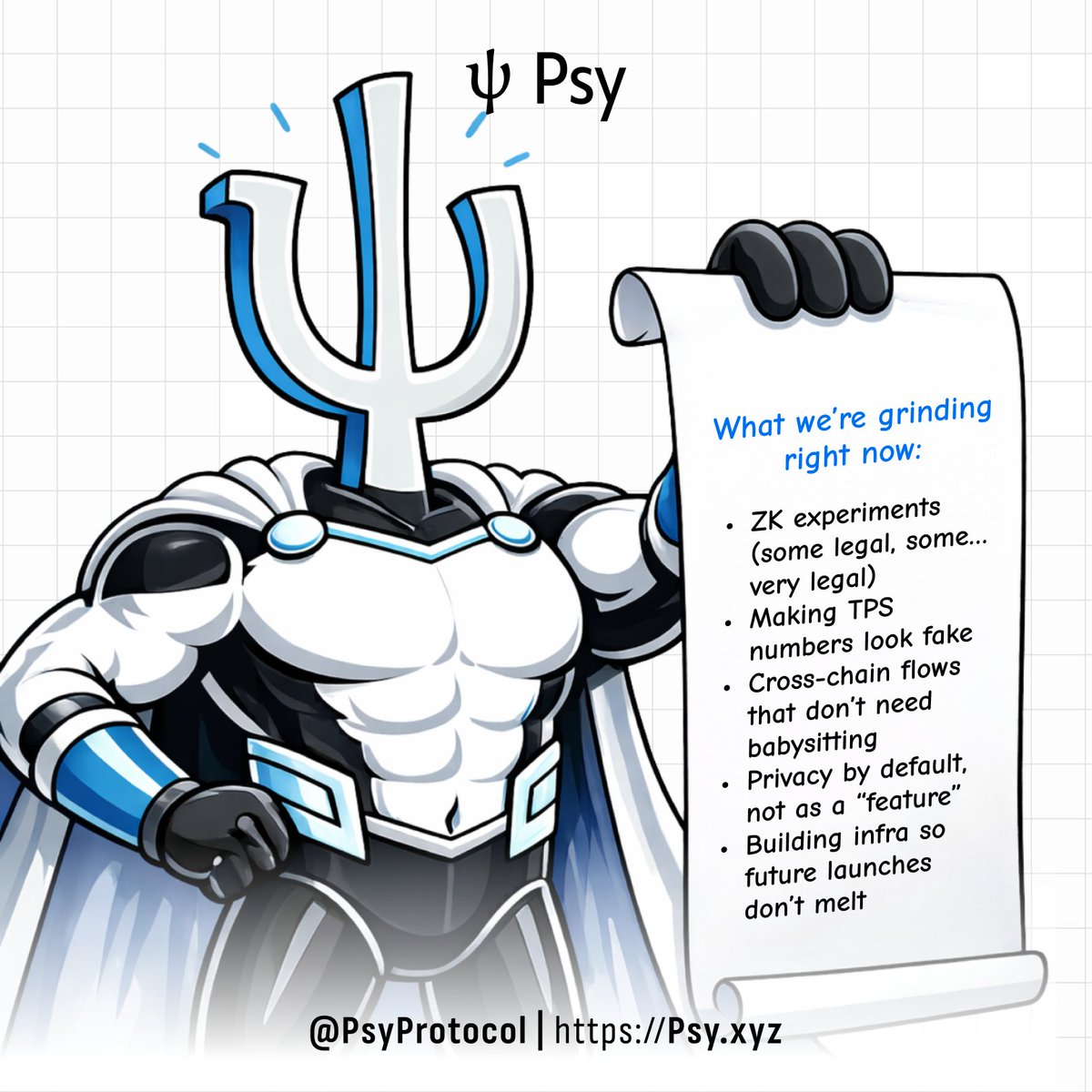 Week 1 of 2026.

Everyone’s doing “new year, new me.”
We’re doing same Psy, deeper builds.

What’s one thing you’re most curious to see from us this year?