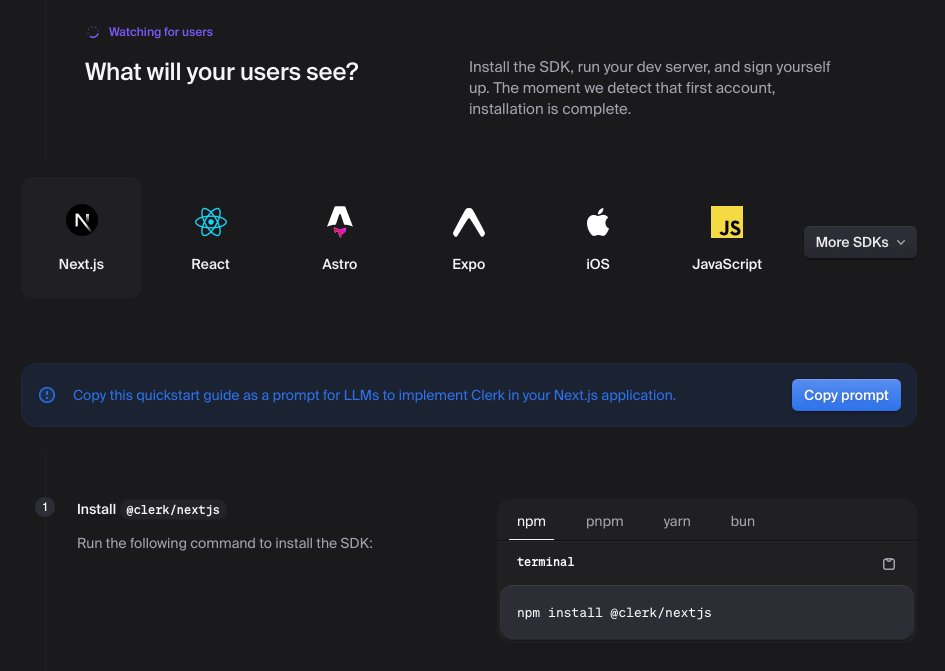 TommyP_C's tweet photo. One of the smartest small UX decisions I’ve seen lately: @clerk  lets you copy their Next.js quickstart as an LLM prompt.

It quietly solves a real problem: models drifting into outdated or incorrect patterns. This should probably become standard in modern docs. https://t.co/GT8XK299rO