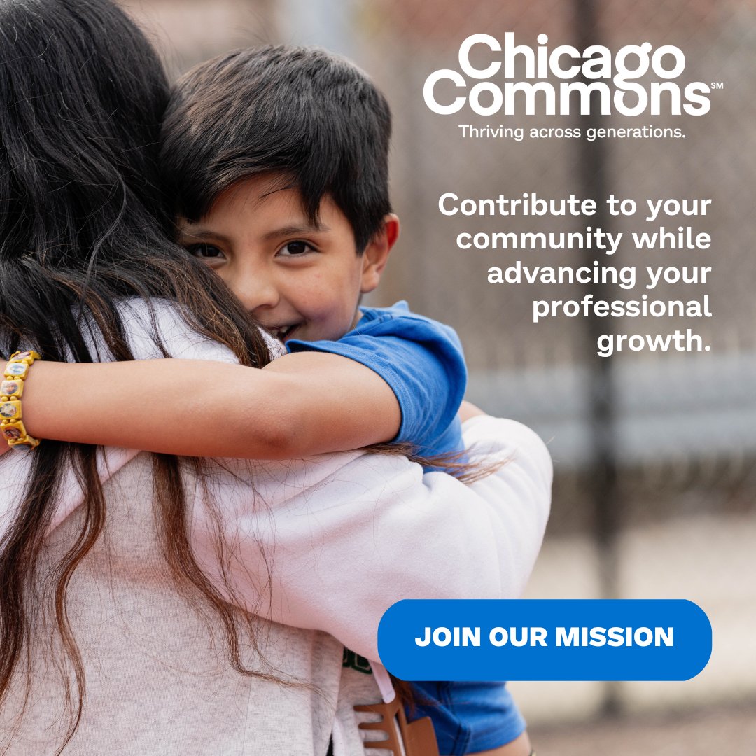 ChicagoCommons's tweet image. Join our mission-driven team making a real impact in Chicago communities. Explore open roles and grow your career with purpose at Chicago Commons. Learn more and apply at bit.ly/3MP66yX #ChicagoCommons #Careers