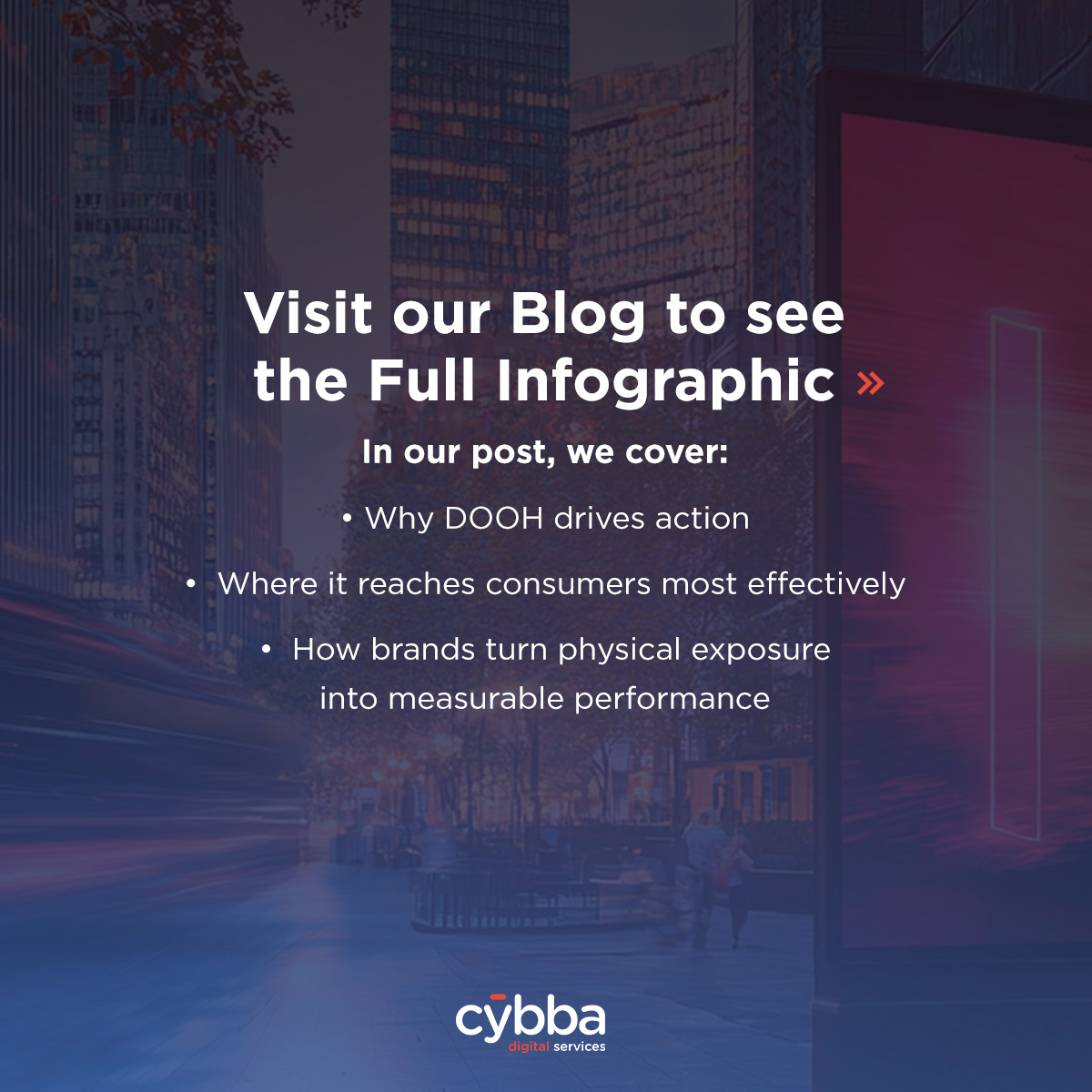 76% of consumers say a Digital Out-of-Home ad influenced them to take action.

Our latest infographic reveals what’s behind this momentum and how brands are translating real-world exposure into measurable impact.

See the full infographic on our blog. ➡️ bit.ly/45A7X6B
