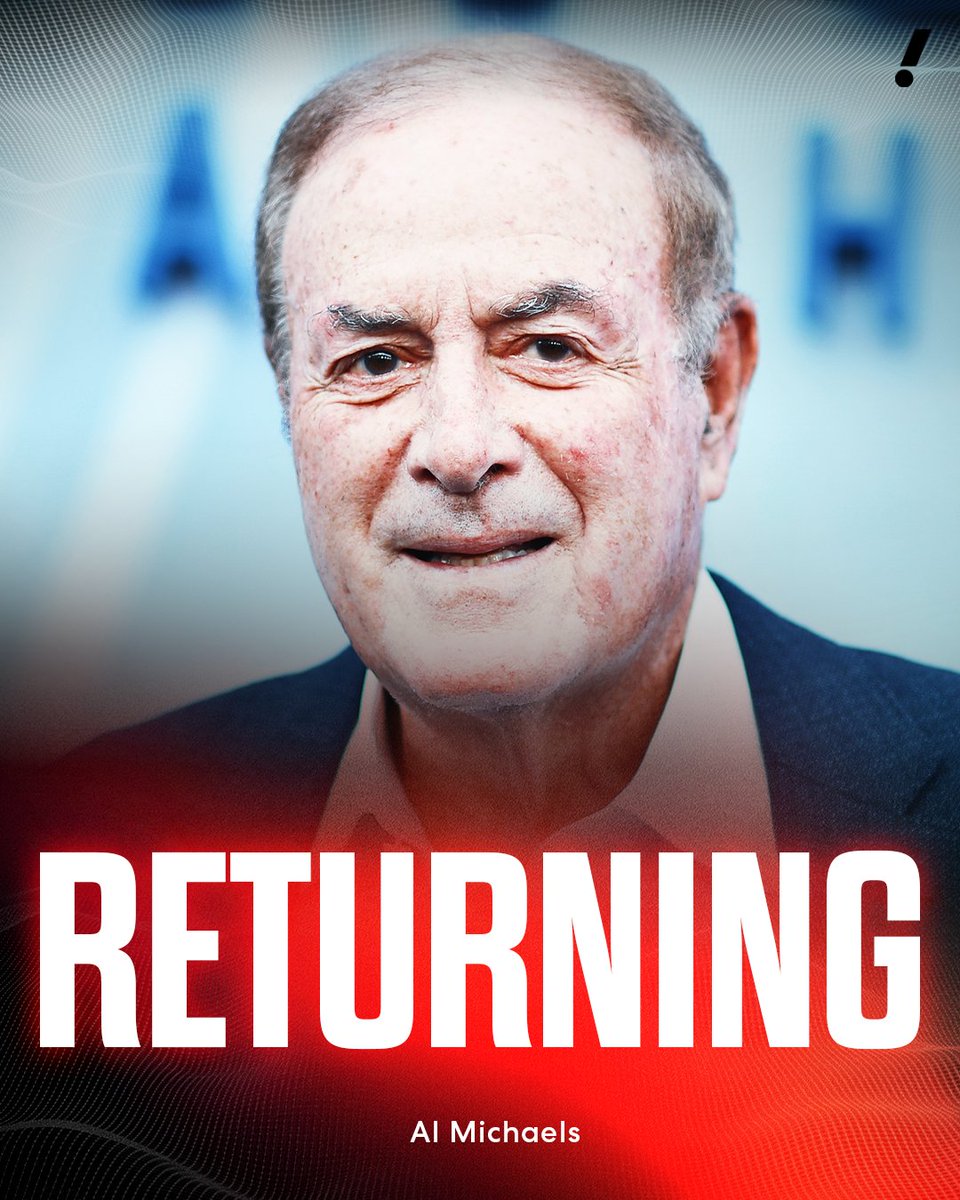 YahooSports's tweet image. Al Michaels, 81, will return to call NFL games for Prime Video next season, per @SBJ.

Michaels has called primetime NFL games for the past 40 seasons.