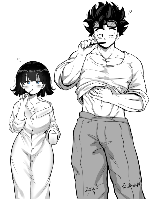 🍚👿　歯磨き🪥