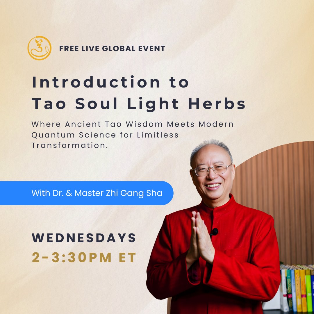 Herbs have a soul. And their souls carry healing power. The Tao Soul Light Herbs Transmission for Healing and Rejuvenation is a unique and sacred daily service. Learn more. bit.ly/49COF3r