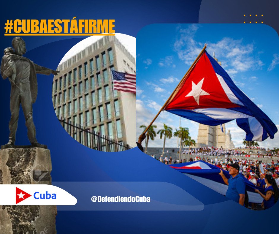 Conservamos la esencia que nos define en medio del compromiso con la Patria. Nos toca seguir escribiendo hermosas páginas de patriotismo, de unidad, de antiimperialismo. 👇

‼️#Cuba, está tan alta y firme como las palmas. ‼️No lo duden‼️

#CubaEstáFirme💪
#DefendiendoCuba🇨🇺💪❤️