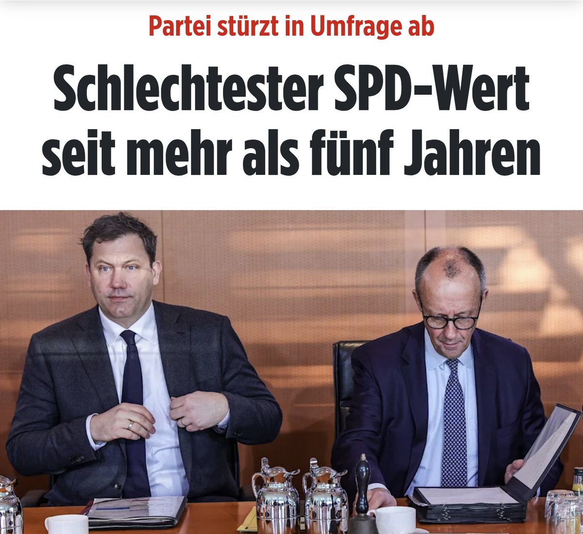 13 Prozent für die SPD sind immernoch 13 Prozent zu viel!
Spätestens nach den Aussagen von Günther bei Lanz dürfte die überhaupt niemand mehr wählen!

bild.de/politik/inland…