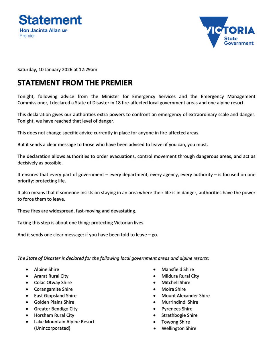 Jacinta Allan tweet media