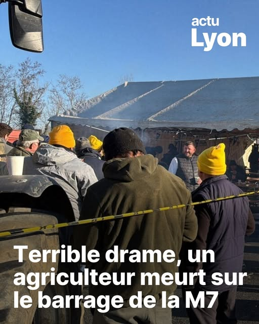 57 ans, il a tragiquement succombé à une crise cardiaque cette nuit sur  le barrage d’agriculteurs de la M7 (Rhône) auquel il participait depuis  plusieurs jours ! Les mots manquent… Toutes nos sincères condoléances à sa famille, ses proches, ses amis agriculteurs ! Mort au