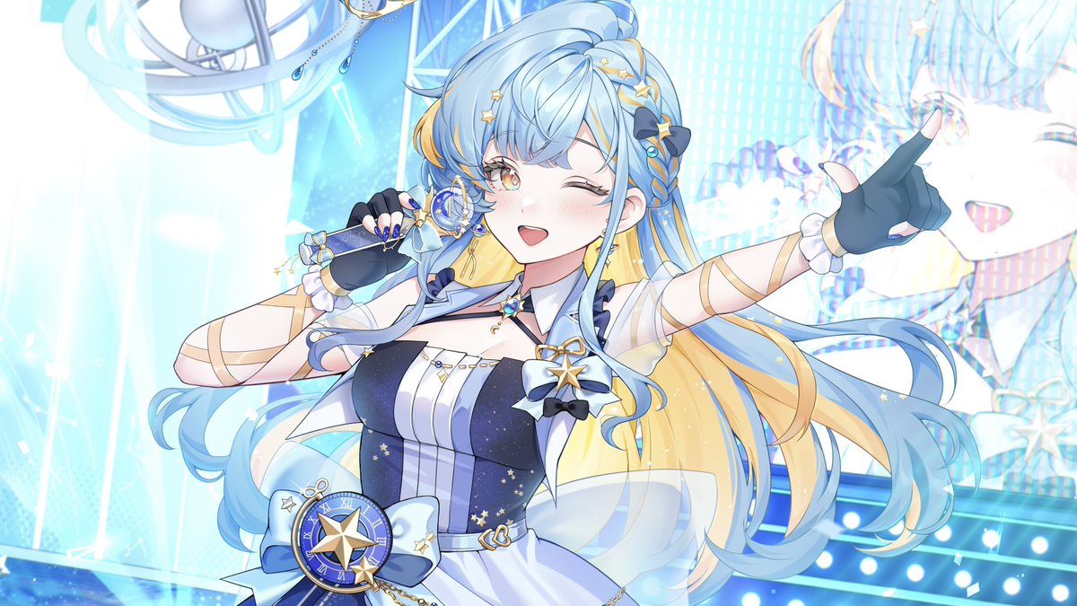 SeionAera's tweet image. 【 ⭐️ HELLO THERE ⭐️】

I’m Seion Aera, an Idol Vtuber! I’ve released 3 org songs and you may have seen me at Offkai or USIF! 🩵👑

I’m trying my best to find opportunities as an indie and shooting my shot to do more Performances and M&amp;amp;Gs in 2026! 

Thank you for perceiving me!!
