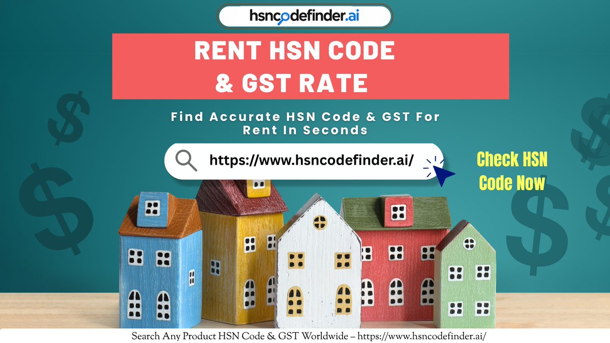 HSNCodeFinder's tweet image. Rent HSN Code &amp;amp; GST Rate Update 🏢💰

Find HSN code and GST rate for rental services easily.
Stay compliant and manage tax filing smoothly.

👉Visit Now :- hsncodefinder.ai

#renthsncode #gstrate #rentalservices #gstguide #HSNlookup #hsncodefinder