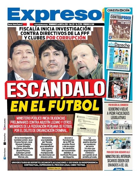 <a href="/TuFPF/">Federación Peruana de Fútbol</a> “Torneo que le ha permitido al club que hoy representa ser campeón los últimos 3 años”.

Y luego dicen que no es la WWE. Más temprano que tarde van a caer, para que paguen todo el daño que le han hecho al deporte nacional, junto con ese club de m***. La pelota está en la cancha