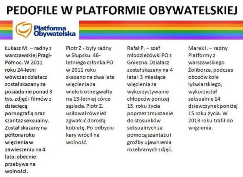 <a href="/Obywatelska_KO/">Koalicja Obywatelska</a> ...

... KO...

...Kloaka Oubywatelska ....

... ściek wszelki 💩... i członków PO...Pierdolenie Ogólne ... od małoletnich po wszelkie kłamstwa ...

... piszę o pedofilach ...

... no ... się znają jak nik inny ...

...