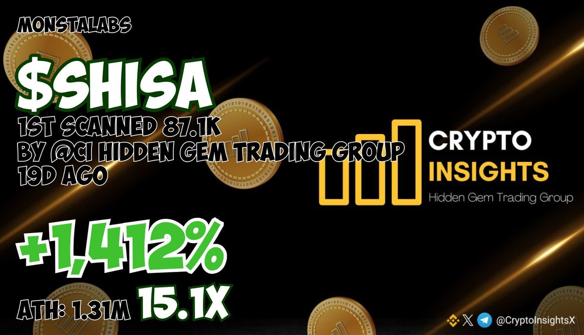 🚀 $SHISA just printed a new ATH at $1.3M MC 🚀 Strong breakout, clean  structure, and momentum is clearly back. ATH today, more loading. 🐕🔥 LFG  #SHISA @shisaBNB #memecoins