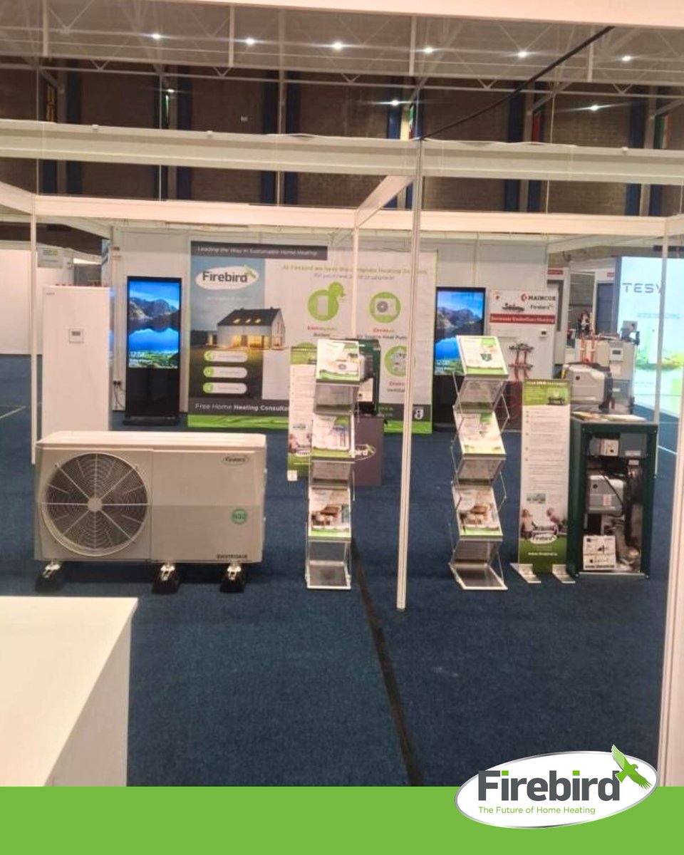 We’re all set up and ready for the Selfbuild, Extend &amp; Renovate Show – Munster at the UL Sports Arena, Limerick! 👋 

Call over to Stand C8 to meet the Firebird team and chat all things home heating.

📅 10th &amp; 11th January
⏰ 10 AM – 6 PM