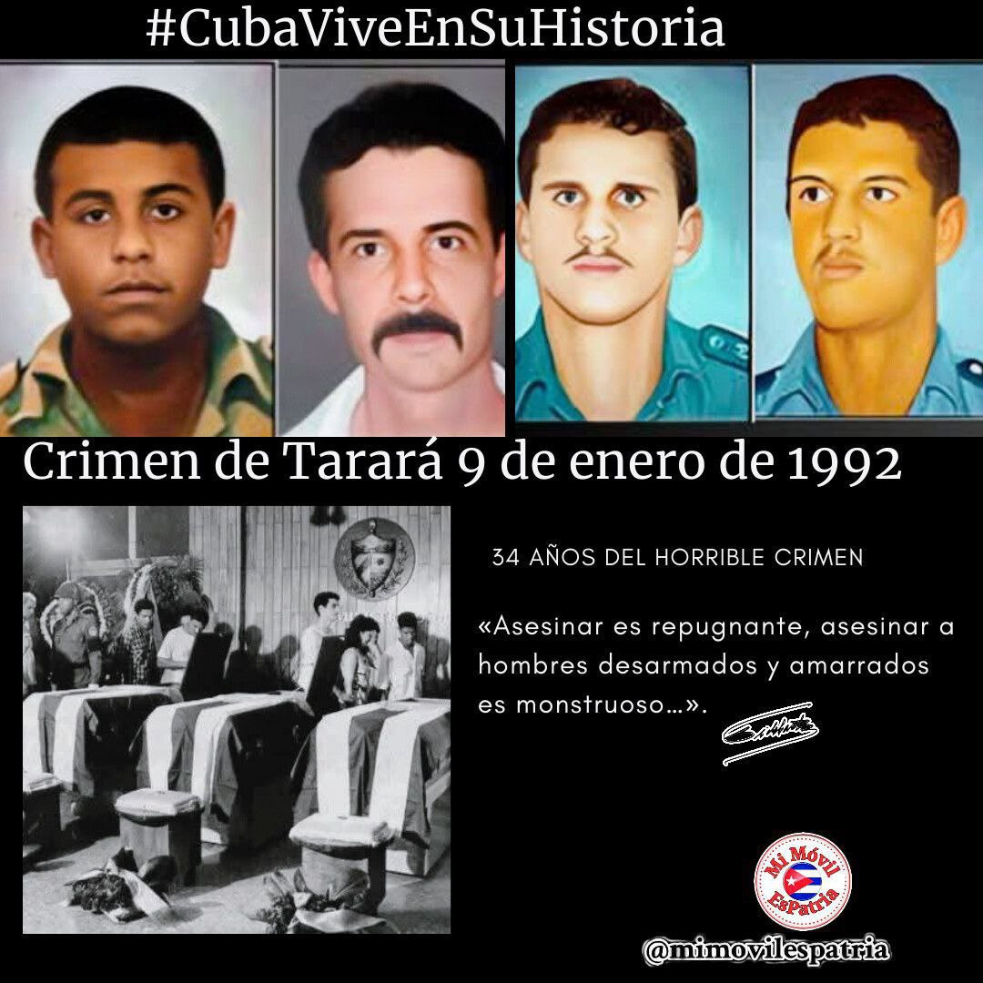 RodolfoFlorida's tweet photo. Son asesinados en Tarará, por elementos contrarrevolucionarios, tres combatientes que  resguardaban la base náutica.
Fidel: La historia de ellos es, la de nuestra magnífica juventud, es la historia de nuestra Revolución.
#100AñosConFidel https://t.co/lcKpbEMwQh