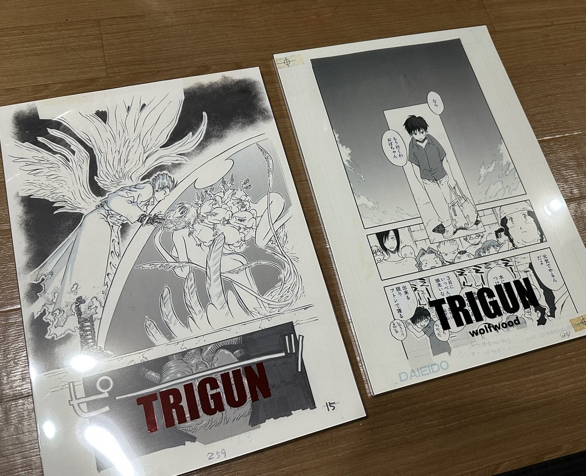 トライガン 複製原稿　選りすぐり44枚セット TRIGUN 内藤泰弘　複製原画 トライガン 複製原稿 選りすぐり44枚セット TRIGUN 内藤泰弘 複製原画