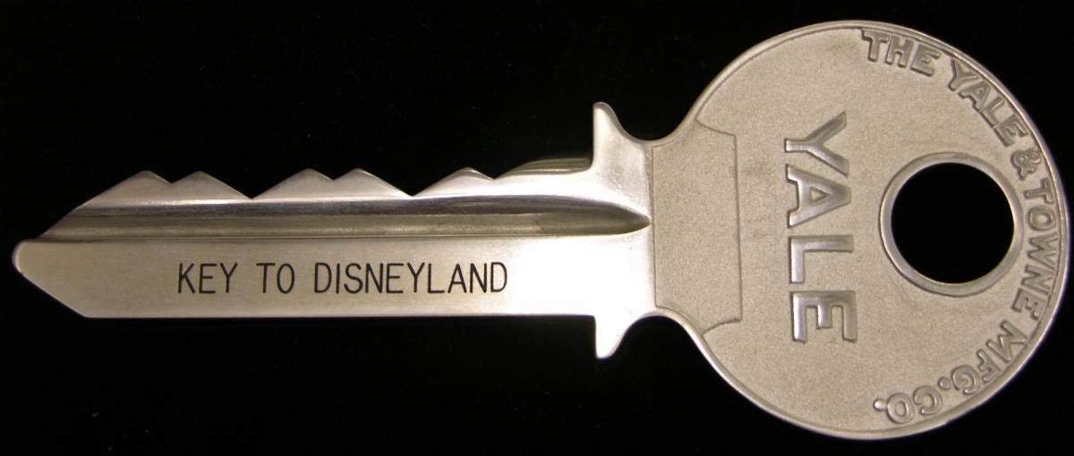 picturesofnixon's tweet image. VP Nixon’s Key to Disneyland, given to him in 1955