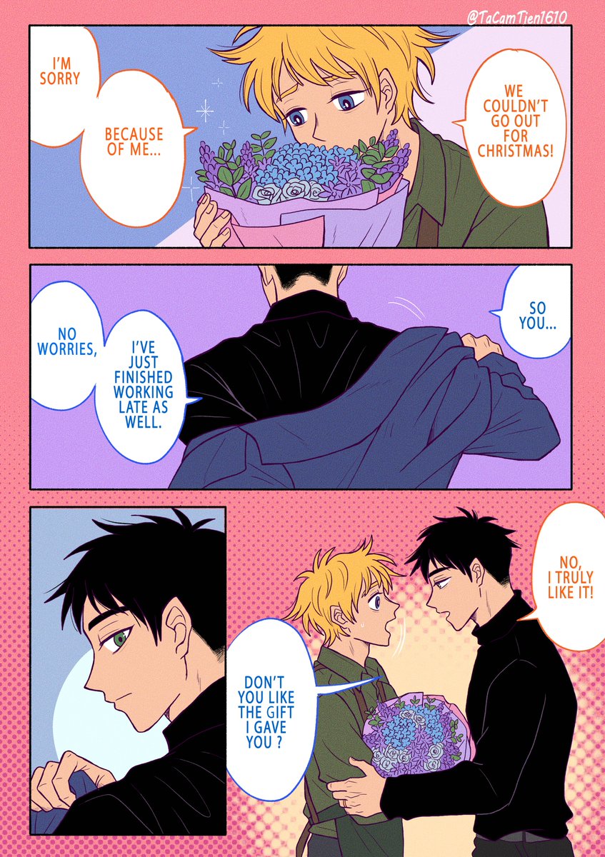 TaCamTien1610's tweet image. 💛❄️CHRISTMAS STORY❄️💙
🌟The story takes place one year after Tweek and Craig's marriage🌈
💥18+,still ongoing
⭐️I plan to post on Patreon, but I'm still unfamiliar with the site. If anyone knows anything about it, please let me know 🥹
#artbyme #tweek #craig #creek #southpark