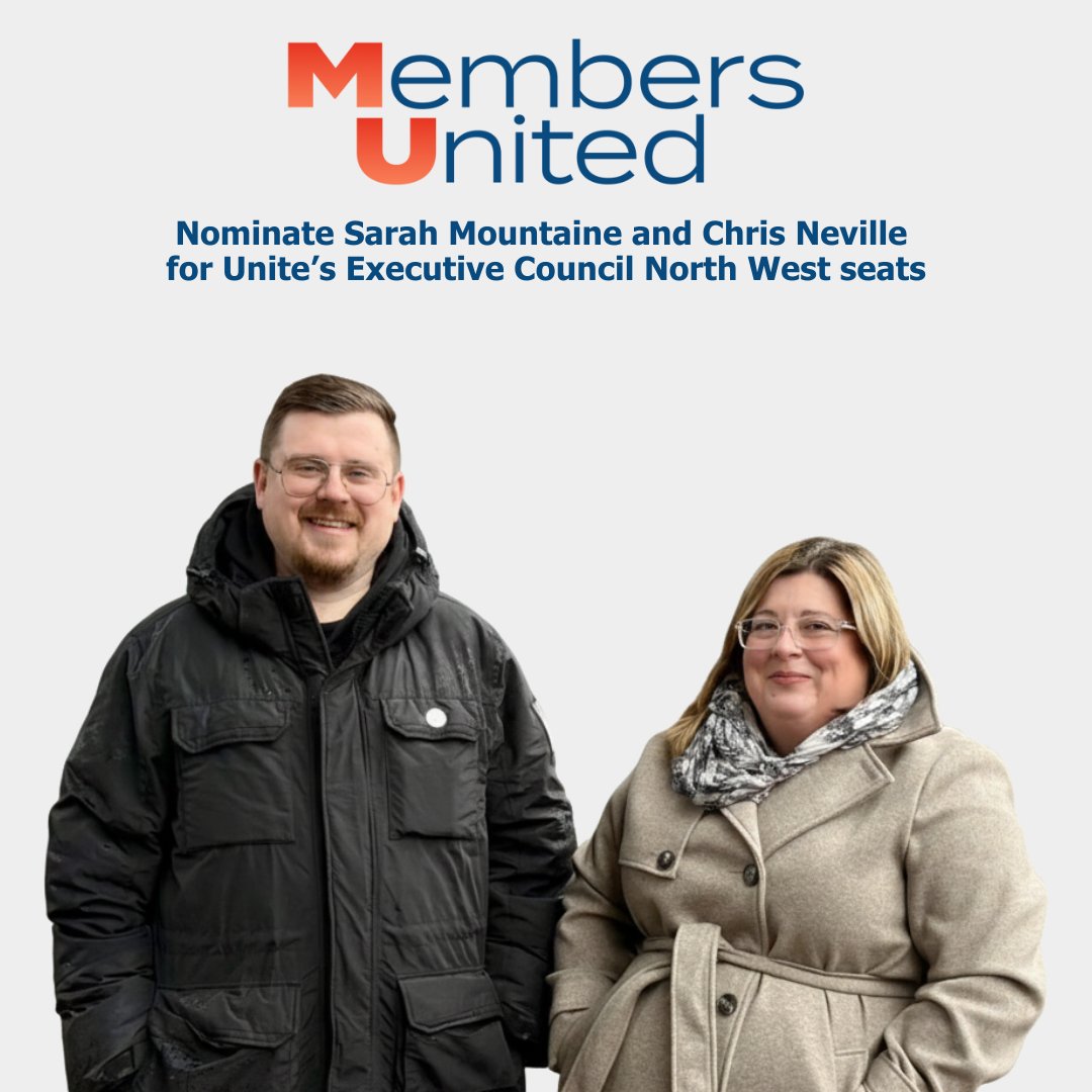 Sarah and Chris for Unite NW tweet media