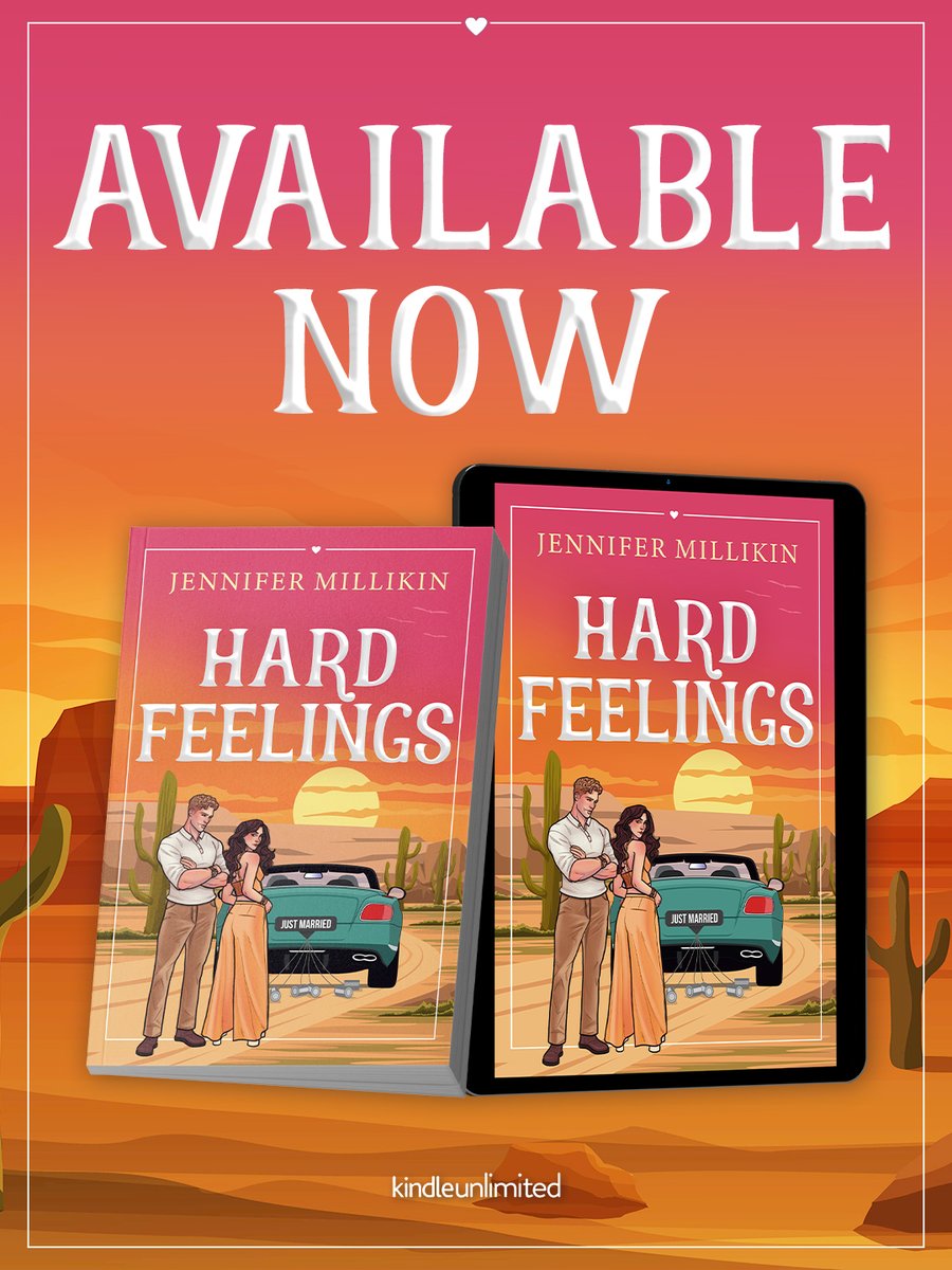Hard Feelings by J. Millikin is on sale !! 
Amazon: bit.ly/4dQC4ty
Goodreads: bit.ly/4dOxT1r

@jennifermillikin  @ValentinePr
