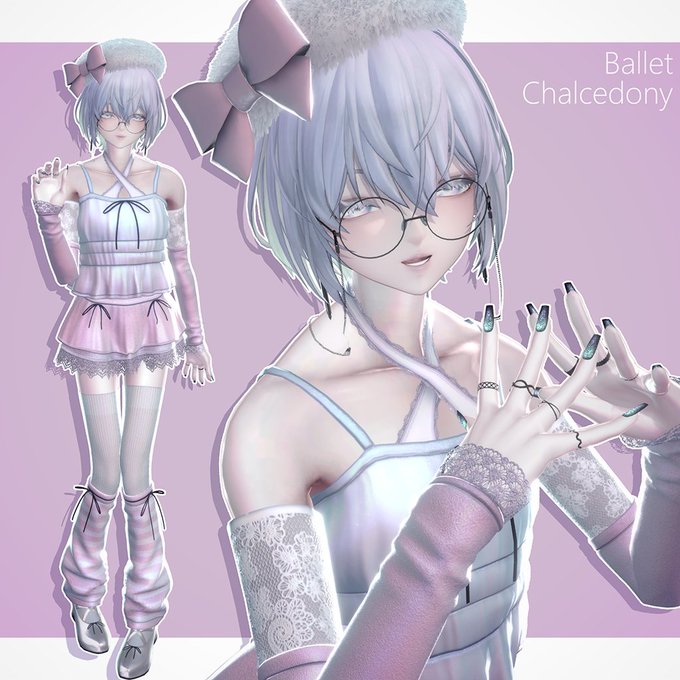 これは1年前に作った後都度都度放置しながら細々手直しし続けてるバレエコア?風衣装 (+Head用)
これもそのうち出したいところ
#VRChat 