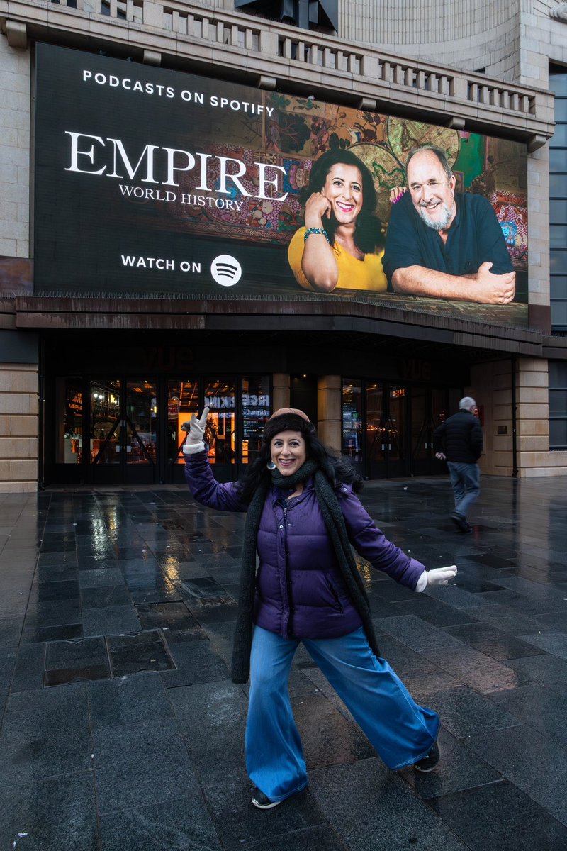 tweeter_anita's tweet photo. Hey @DalrympleWill ! We have a billboard in Leicester Square! Thanks @Spotify and @GoalhangerHQ ! Even my mum was impressed! https://t.co/Ck3O2pmFLo