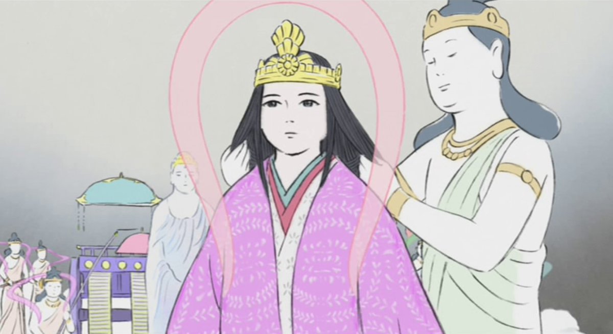 「女官は「清らかな月の都へお戻りになれば、そのような心ざわめくこともなく、この地の」|ジブリのせかい【非公式ファンサイト】のイラスト