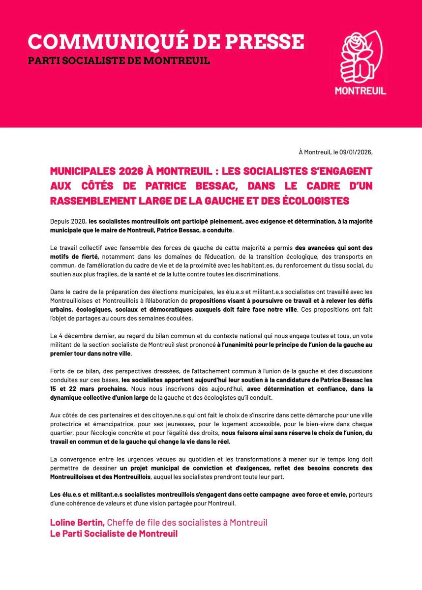 Parti socialiste de Montreuil tweet media