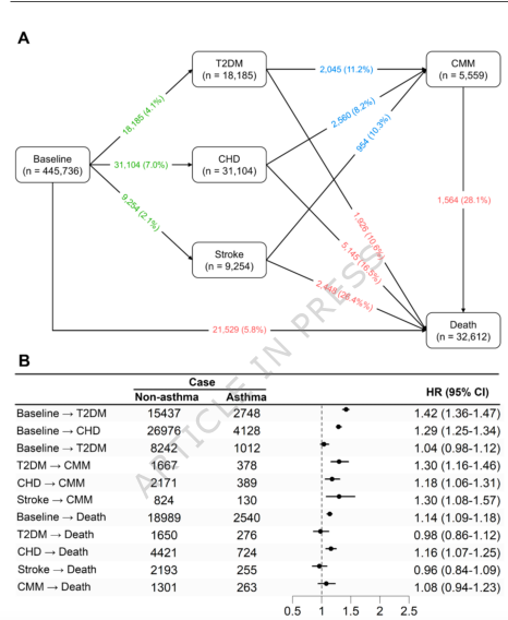 Interasma's tweet image. Associations of #asthma with #cardiometabolic #diseases and #multimorbidity: A cohort study in the UK Biobank. Open Access. interasma.org/2026/01/09/ass…